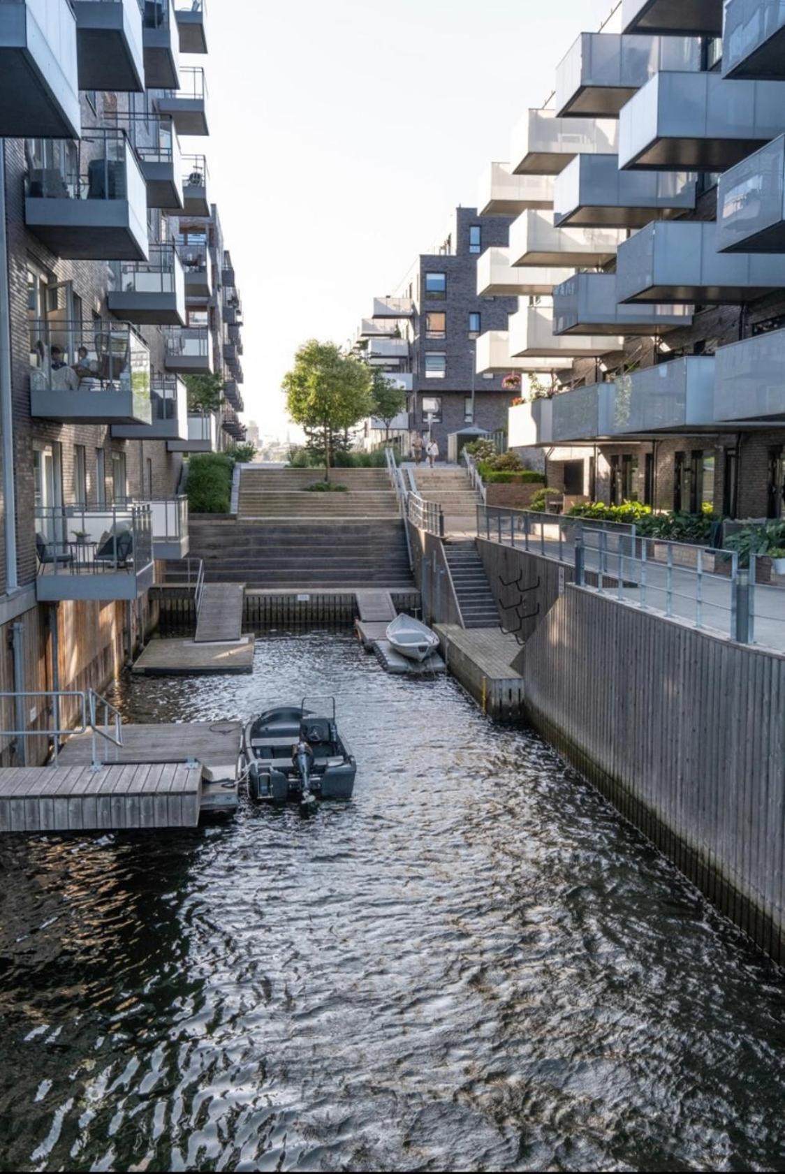 Oceanfront Apartment - Oslo Central - Private Patio Exterior foto